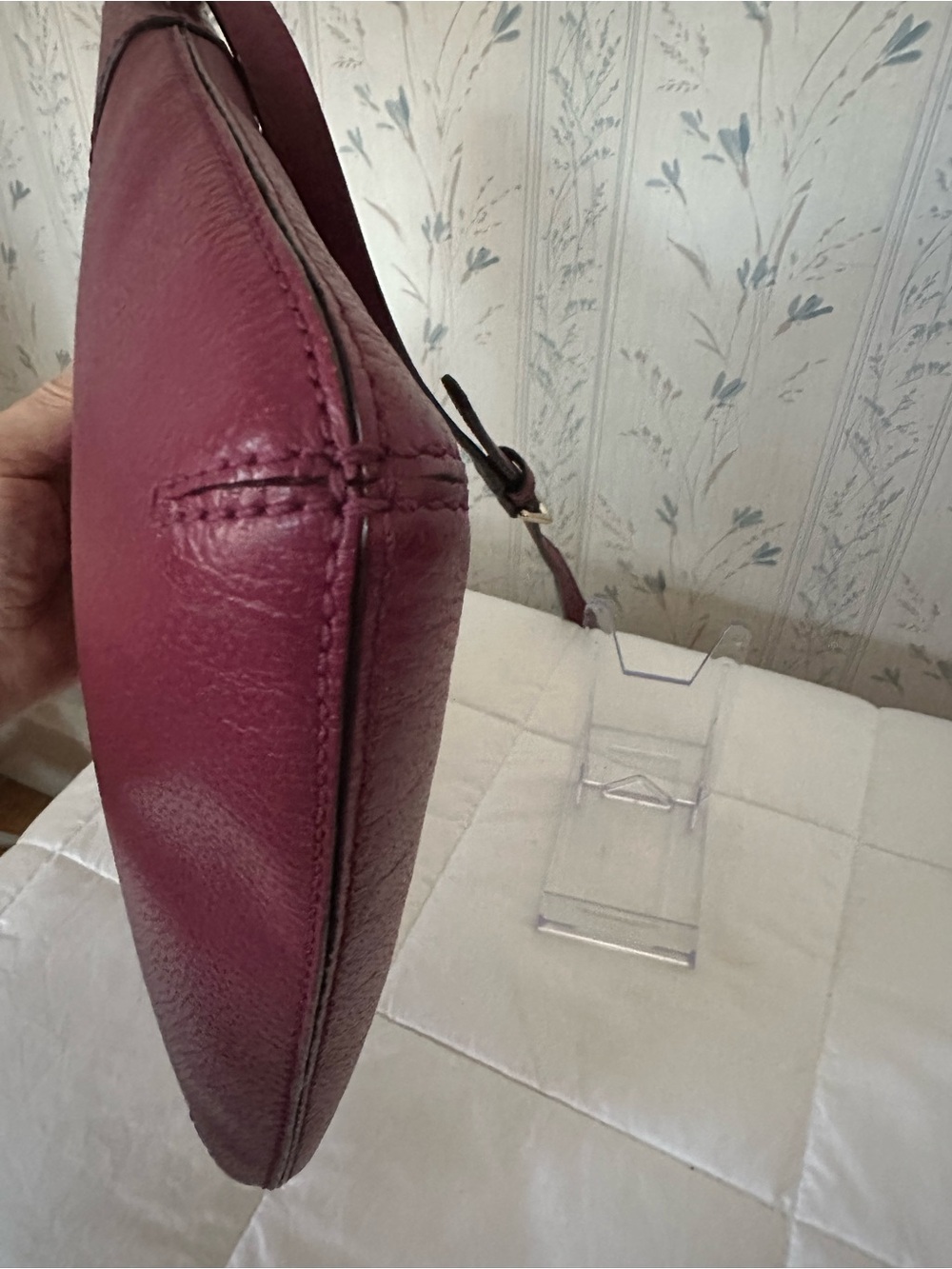 Kate Spade Raspberry Leather Crossbody - Picture 8 of 12